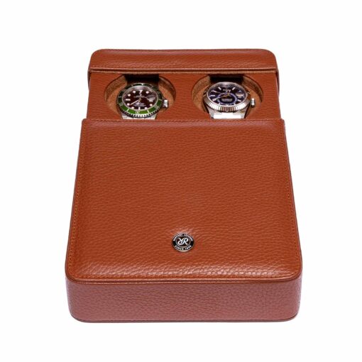 Rapport-Berkeley-Tan-Leather-Dual-Watch-Slipcase-D171-Open